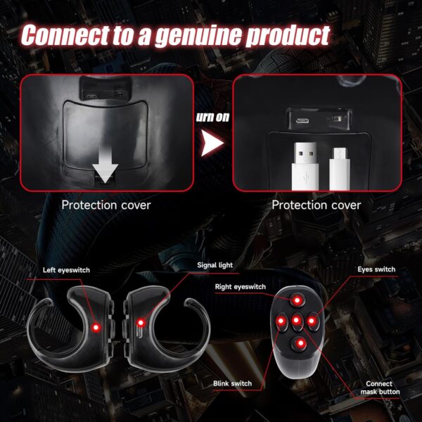 MASCARA DE SPIDERMAN CON CONTROL REMOTO - Imagen 8