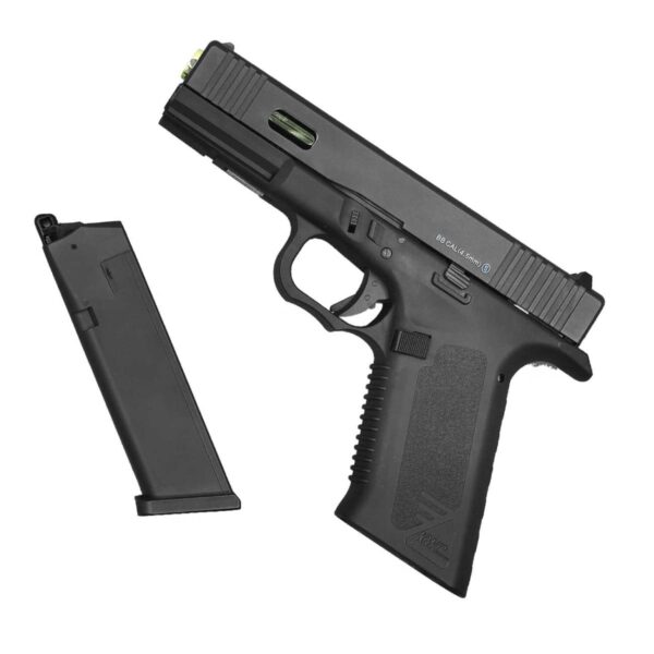 PISTOLA GLOCK 17 KWC BLOWBACK + 10 CO2 + 500 BALINES DE METAL - Imagen 5