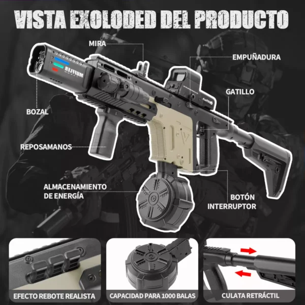 RÉPLICA DEL SUBFUSIL KRISS VECTOR - Imagen 12